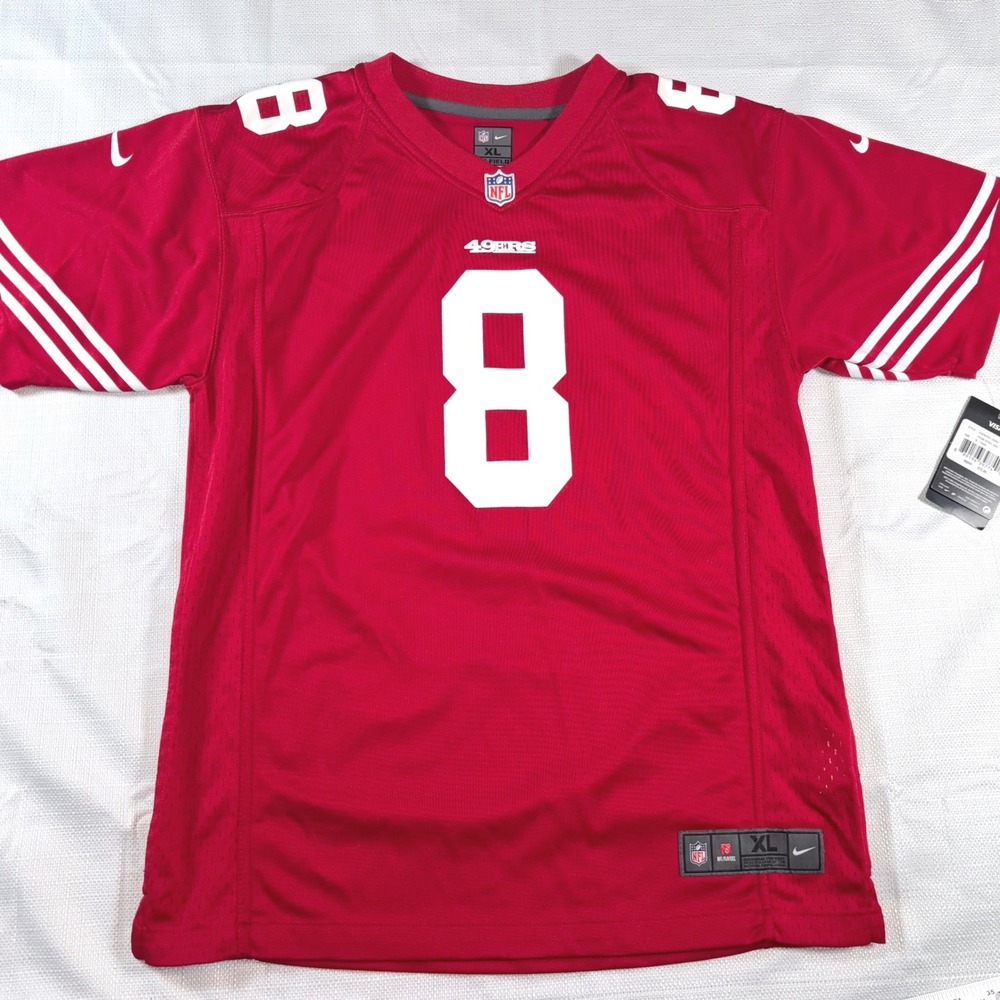 Nike 49ers Jersey Youth Kids Size XL San Francisco Steve Young #8 Red NFL Jersey - Picture 1 of 11